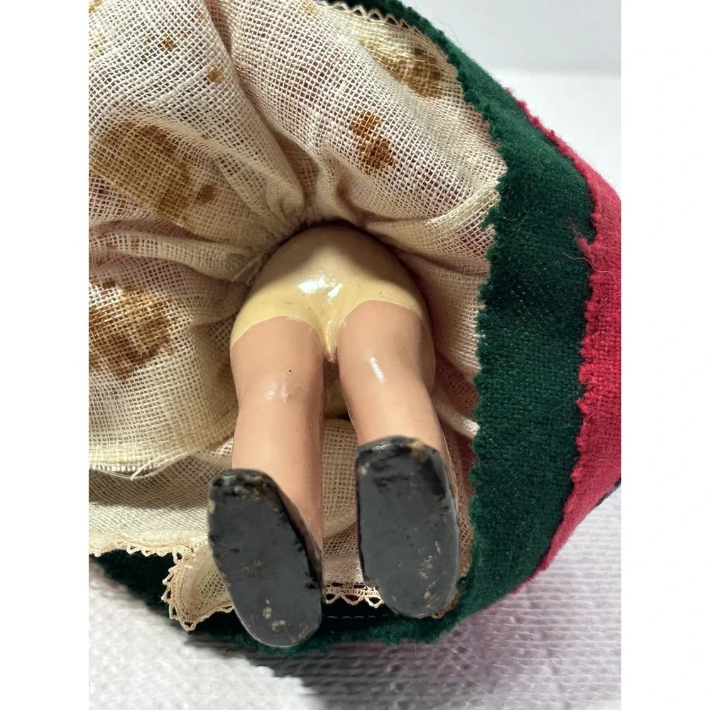Collectible‎ Porcelain Doll Mexico Folk Art 1930s ORIGINAL 7